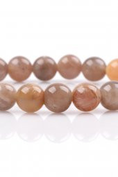 Multi Ay Taşı Doğal Taş Bileklik 8 mm Küre Kesim thumbnail 2