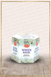 Hem White Sage Geri Akışlı Konik Tütsü 40 Adet - 1