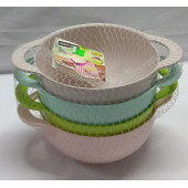 MERT PLASTİK 4 LÜ İKRAM ve ÇIRPMA KASESİ GENİŞLİK 16 CM DERİNLİK 10 CM - 1