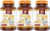 Ncs Omega 3 Balık Yağı 500 mg 102 Softgel Portakal Aromalı 4-10 Yaş Kullanabilir 3 Adet - 1