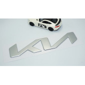 DK Tuning Kia Yeni Nesil Gri Metal Kaput Bagaj 21cm Logo Arma thumbnail 2