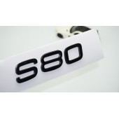 DK Tuning S80 Siyah ABS 3M 3D Bagaj Yazı Logo Volvo İle Uyumlu - 1