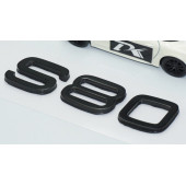 DK Tuning S80 Siyah ABS 3M 3D Bagaj Yazı Logo Volvo İle Uyumlu - 3