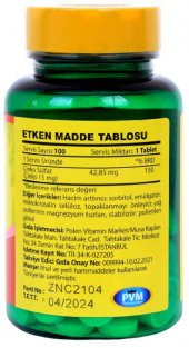 Vitapol Çinko Sülfat 15 Mg 100 Tablet Zinc  3 Adet thumbnail 2