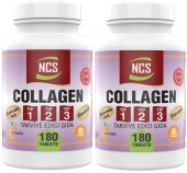 Ncs Hidrolize Collagen (kolajen) Type (tip) 1-2-3 Hyaluronic Acid Vitamin C Glutatyon 180 Tablet 2 A - 1