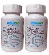 Nutrivita Nutrition Calcium Mağnesium Zinc Vitamin D  2 kutu - 1