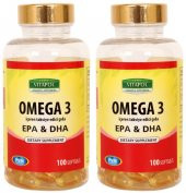 Vitapol Omega 3 Balık Yağı 100 Softgel Skt 01.2024 Kargo Bizden 2 Adet - 2