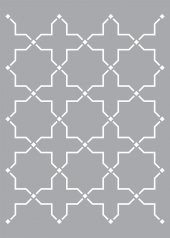 Geometrik Şekil -2 Stencil Boyama Şablonu 50x70 cm, Duvar Stencil, Fayans Stencil, Mobilya Stencil - 4
