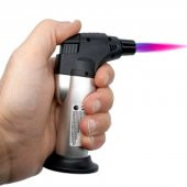 Pürmüz Turbo Meşale 1300C Jet Alevli Doldurulabilir + Bütan Gaz Hediyeli Meşalesi Torch Çakmak - 2