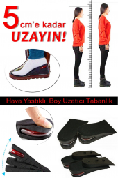 Hava Yastıklı Boy Uzatıcı Tabanlık 5 Cm Daha Fazla Boy Uzunluğu Boy Uzatan Tabanlık - 1