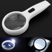 3 Led Işıklı Büyüteç 30x Kat Büyütme Oranlı 9cm (90mm) Çift Katmanlı Lup Mercek Camlı 1. KALİTE - 3