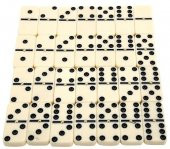 Domino Oyun Seti Seramik Kemik Domino Taşı Seti Çantalı 5 X 2,5 X 1 Cm - 4