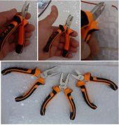 3 Lü Mini Pense Seti Yan Keski Kargaburun Elektrikci Seti Hobi Profesional Kullanım - 2