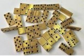 Domino Zamak Büyük Boy Domino Oyun Seti Metal Domino Taşı Seti Metal 1.KALİTE Metal Domino - 3