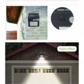 Solar Light Güneş Enerjili 20 Led Li Bahçe Aydınlatma Solar Dış Mekan Lambası Hareket Sensörlü - 4