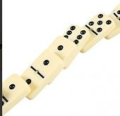 Domino Oyun Seti Seramik Kemik Domino Taşı Seti Çantalı 5 X 2,5 X 1 Cm - 6