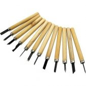 12 Parça Ahşap Oyma Hobi Heykel Set Ağaç Oyma Set Kalem Set Hobi Oyma Bıçakları - 3