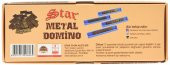 Domino Zamak Büyük Boy Domino Oyun Seti Metal Domino Taşı Seti Metal 1.KALİTE Metal Domino - 5