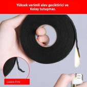 Bez Bant Tüylü Yanmaz Bant Kumaş Kablo Sarma Bantı 15 M 19 mm 1 ADET - 4