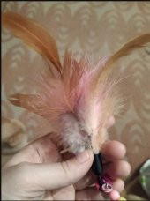 Kedi Oyuncağı Kedi Oyun Oltası Çelik 90 Cm Tüylü Kedi Oyuncağı Çelik Telli Kedi Oyun Tüyleri - 7