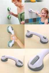 Kilitli Vantuzlu Banyo Tutacağı Yaşlı Çocuk Düşme Kayma Önleyici Vakum Güçlü Tutacak BT547 - 3