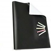 Yazı Tahtası Folyosu Yazılabilir Kara Tahta Yazı Tahtası Duvar Stickerı Pvc Sticker 5 Adet Tebeşir - 6