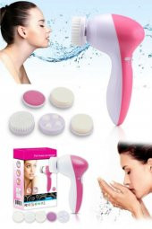 Pilli Yüz Cilt Temizleme Cihazı Siyah Nokta Peeling Fırça Seti Vücut Yüz Bakımı Masaj Aleti 5 in 1 - 2