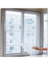 Pencere Sinekliği Tül Sineklik Cam Kapı Sinek Koruyucu Yapışkanlı BÜYÜK BOY 150X130 CM - 3