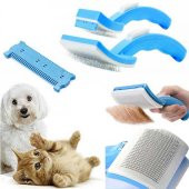 KEDİ KÖPEK TARAĞI BAKIM FIRÇASI SETİ TÜY TOPLAMA ALICI TOPARLAYICI TARAK EVCİL HAYVAN TARAĞI -WELFAR - 5