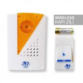 Kablosuz Kapı Zili Uzaktan Kumandalı Zil Hasta Çağrı Butonu Olarak Kullanılabilir Melodili Kapı Zil - 1