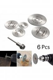 Dremel Matkap Testere Diski 6 Parça Set İnce Kesim Mini Testere Hobi testeresi Matkap Ucu Testeresi - 1