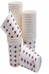 1000 ADET Karton Bardak ( 1. KALİTE ) 7 Oz Kullan At Karton Bardak Kağıt Bardak Piknik Bardak - 2