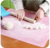 Silikon Hamur Açma Matı- Hamur Kesme Matı BÜYÜK BOY 50X40 cm  Silikon Ölçülü Çok Amaçlı Hamur Matı - 6