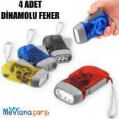 4 Adet Tüm Aileye Deprem İçin Pilsiz Dinamolu 3 Ledli El Feneri Deprem Feneri Pilsiz Fener - 5