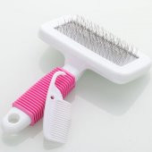 Kedi Köpek Evcil Hayvan Tüy Tarama Fırçası Pire Taragı Kaşıma Fırçası Telli Küçük Boy Fırça Tarak - 1