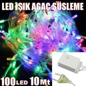 10mt 100 Led Işık Renkli Noel Yılbaşı Agaç Süsleme Parti Eylence Süs Disko Bar Süsleme - 3