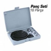 16 Parça Panç Seti Ahşap Kartonpiyer Sunta Alçıpan Delici Testere Takımı Profesyonel Buat Açma Apara - 5