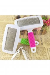 Kedi Köpek Evcil Hayvan Tüy Tarama Fırçası Pire Taragı Kaşıma Fırçası Telli Küçük Boy Fırça Tarak - 3