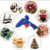 60 Watt Profesyonel Sıcak Silikon Tabancası, 10 ADET Silikon Çubuk Hediye - 2