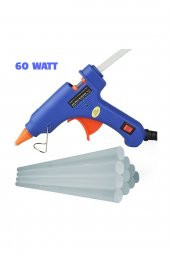 60 Watt Profesyonel Sıcak Silikon Tabancası, 10 ADET Silikon Çubuk Hediye - 3