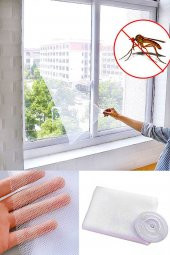 Pencere Sinekliği Kesilebilir Cırt Bantlı Yapışkanlı 130cm X 150cm Çıkarılabilir Tül Sineklik - 2