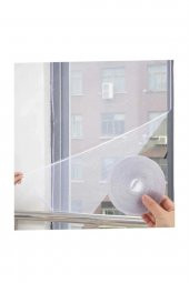 Kesilebilir Pencere Sinekliği Cırt Bantlı Yapışkanlı 150cm X 130cm Çıkarılabilir Tül Sineklik - 2