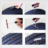 Tamir Kiti Lastik Tamir Seti Lastik Fitil Seti Lastik Tamir Fitili Tüm Dublex Lastiklere Uyumlu Tire - 6