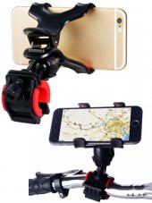 Telefon Tutucu Bisiklet Motosiklet 360 Derece Döner Iphone Samsung Huawei Xiaomi TÜM MODELERE UYUMLU - 1
