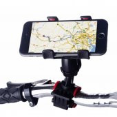 Bisiklet Motosiklet Telefon Tutucu Mandallı 360 Derece Dönebilen Tutacak, Motorsiklet Telefon Tutucu - 5