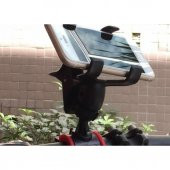 360 Derece Dönebilen Mandallı Bisiklet Telefon Kıskaç Tutacağı Telefon Tutucu - 6