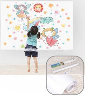 ORJİNAL Silinebilir Yapışkanlı Beyaz Tahta Ve Yazı Tahtası 45x200 Cm Kalemli Sticker Duvar Kağıdı - 1