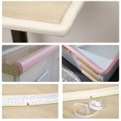 2 Metre Sarmal Krem Masa Kenar Koruyucu 1 Adet Şerit Masa Köşe Aparatı Bebek Cam Ahşap Kenar Koruma - 4