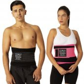 Termal Sauna Terleme Korsesi Bel inceltme Yağ Yakma Terleme Kemer Spor Kemeri Bel Egitmen Kemeri PEMBE RENK - 2