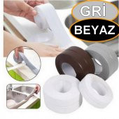 3.2 M BANYO KÜVET MUTFAK LAVABO BEYAZ SU SIZDIRMAZ BANT SU GEÇİRMEZ KENAR BANDI SIZDIRMAZLIK TAMİR 1 - 1